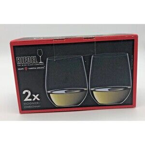 Riedel Stemless Wine Glasses Viognier Chardonnay Tumblers Set of 2 NEW